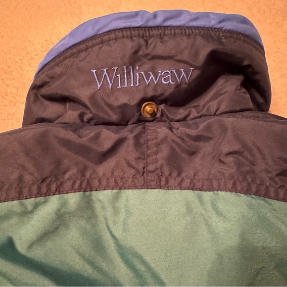 Vintage Columbia Williwaw Kids Girl’s Blue and Green Colorblock Jacket - Picture 10 of 16